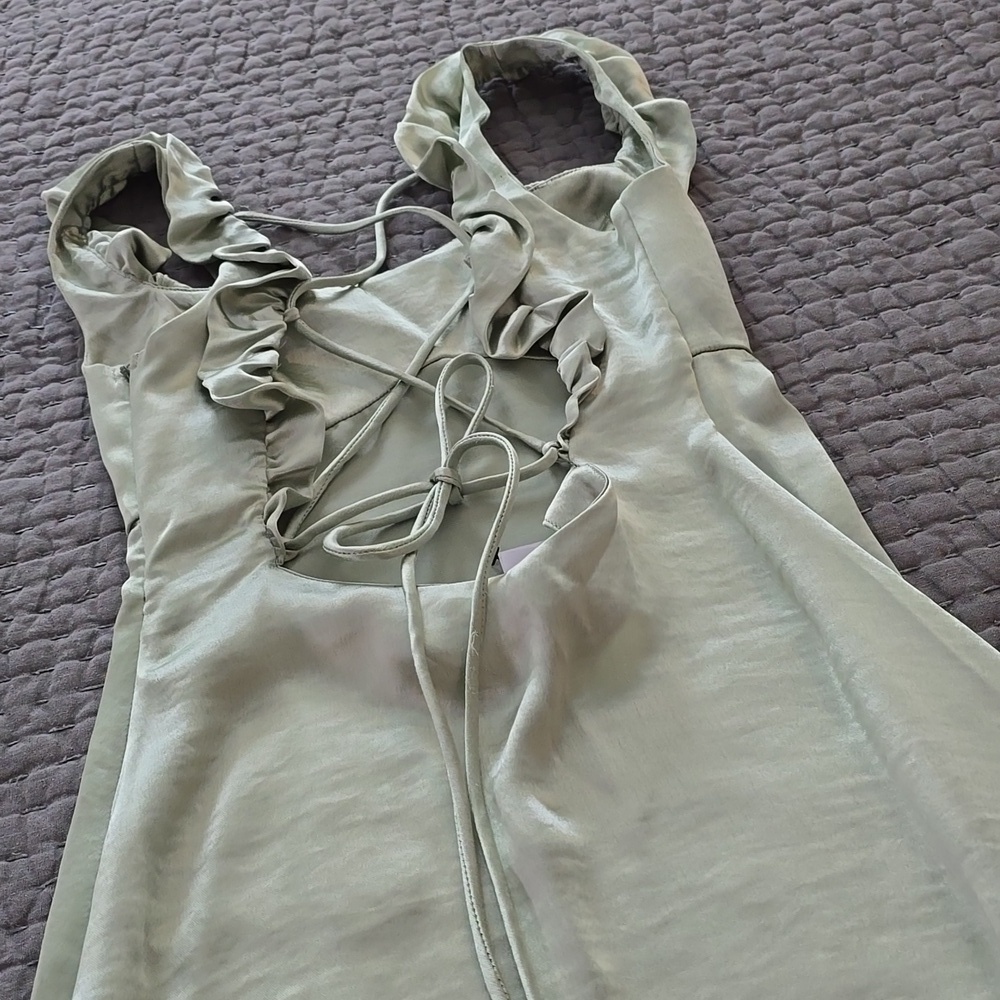 Topshop Satin Slip Dress Womens Size 4 - Picture 13 of 16